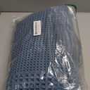 RESARE Waffle Bathroom Runner Rugs, Super Absorbent Bath Mat Non Slip Washable Quick Dry, Upgraded Ultra Soft Boho Bath Rugs with Tassels for Hallway Bedroom Laundry Room,20"x32" Blue