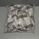 Taupe Grey and White Plaid Decor Tartan Blanket, Lightweight Soft Chenille Striped Knitted Rustic Farmhouse Throw with Tassels for Couch Sofa Chair Bed Office Home, 50" x 60"