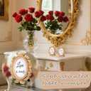 24 Pcs Vintage Picture Baroque Style Oval Mini Resin Frames Antique Photo Frame for Display Table Numbers Display, Cards, and Christmas Home Decor (Gold)