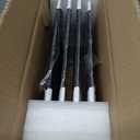 12 x 10 In 4 Pack Slate Cheese Boards, Black Stone Plates Charcuterie Board Gourmet Serving Tray Cheese Platter with Chalks for Sushi, Party, Gifts, Fruit, Meat, Appetizer, Wedding