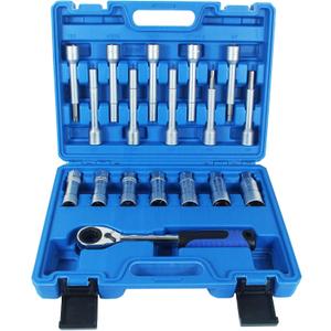 18PCS Steering Hub Suspension Shock Absorber Strut Nut Removal Tool Socket Kit