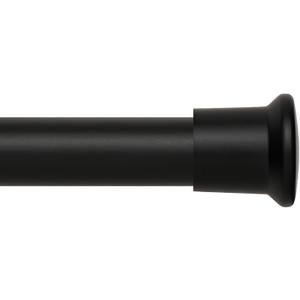 Curtain Rods for Windows 30 to 55 inches,Adjustable Curtain Rods,Easy InstallBlack