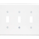 4 Pack Set Triple Switch Wall Plate Bulk White 3pcs And Sheet Metal Screws 15pcs