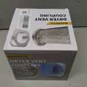 Magnetic Dryer Vent Coupling Connector Kit, DV180 Airtight Seal Coupling, Strong Magnet Quick Connection Self-Alignment Easy to Clean Included a 3ft 4" Duct & 2 Clamps