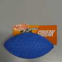 Nerf Dog Tire Squeak Football Outdoor Dog Toy, 6 Inch Dog Football Squeaking Toy for Medium and Large Breeds, Blue