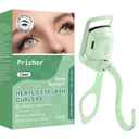 Heated Eyelash Curler, Fast 5s Heat up, 24 Hours Long Lasting, Rechargeable Electric Lash Curler, Temperature Control, Safe Anti-Burn Eye Lash Curler, Quick Natural Curling Lashes (Green)