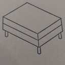 VERY FINE FURNITURE Ottoman, Gray