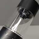 FORLIM Electric Salt and Pepper Grinder Set, USB Rechargeable, Automatic Salt Pepper Mill Grinder with Dust Cover, One-Button Control, Adjustable Coarseness, Warm LED Light (2 Packs, Black&White)