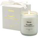 Candles Gifts for Women - Scented Candles, Natural Soy Wax Candles for Home Scented Perfect for Christmas, Birthday, Mother's Day, Vanilla Candle, White, 7 Oz