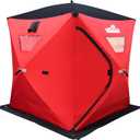 THUNDERBAY Ice Cube 2-4 Man Portable Ice Shelter, 24/34 Square Feet of Fishable Area, Portable 2-3 Person Ice Shanty