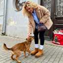 Winter Mini Boots for Women: Faux Fur Lining Ankle Snow Booties With Fluffy Trim and Buckle Decor Warm Slip On Comfort Shoes (8, Chestnut-flat)