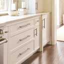 Amerock | Cabinet Pull | Golden Champagne/Polished Chrome | 5-1/16 inch (128 mm) Center-to-Center | London | 10 Pack | Drawer Pull | Drawer Handle | Cabinet Hardware