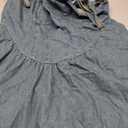 WDIRARA Women's Casual Square Neck Denim Dress Ruffle Hem A Line Mini Dress Large