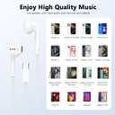 2 Pack USB C Headphones for iPhone 17 16 15, Type C Earphones with Microphone & Remote Control Noise Cancelling Wired Earbuds USB C for iPhone 17 16 15 Pro Max, iPad Pro, Galaxy S25 S24 Ultra, Pixel 9