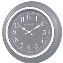 La Crosse Clock 18 In. Louisa Quartz Analog Wall Clock, Cool Grey