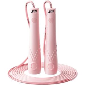 Kids Jump Rope for Children-Adjustable Speed Skipping Rope with Dual Bearings, Segmented Anti-Tangle Cord, Silicone Handles, Indoor Outdoor Fitness Toy for Boys & Girls
