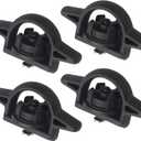 APPERFiT Bed Cleat Tie Down Anchor for Truck Bed Rail System 4pcs Compatible with 2005-2024 Toyota Tacoma Tundra Cargo Bed Accessories Parts PT278-35160 Striker Luggage Holders (4PCS Black)