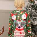 Idgreatim Boys Girls Ugly Christmas Sweater Funny 3D Long Sleeve Xmas Sweatshirt with Fleece Size 4-16 (Green, M)