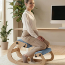 Ergonomic Kneeling Chair with Adjustable Seats - Knee Chair for Posture Correction & Kneel Rocking Stool for Desk - Back Pain Relief for Home and Office, Supports 250 pounds