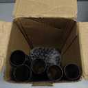 ZMTECH Flag Pole - Upgraded Bracket, 6 FT Stainless Steel Flag Poles for Outside House, Residential or Commercial, Tangle Free Flag Pole Kit for American Flag (Without Flag, Black)