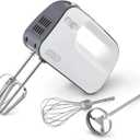 Dash SmartStore Hand Mixer - Electric Handheld Mixer For Everyday Baking - 3-Speed Power and One-Touch Beater Ejector Button - Cool Gray, Includes Whisk and Milkshake Attachments