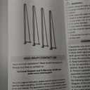 SMARTSTANDARD 40 Inch Hairpin Table Legs, 3 Steel Rods 1/2 Inch Pipe Diameter, 800lbs Load Capacity, Mid-Century Style for Coffee Table, Side Table, Night Stand (Black, 4PCS)