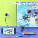 Switch TV Docking Station for Nintendo Switch 2 and Steam Deck,TV Dock Adapter Compatible with Nintendo Switch 1/2 HDMI Adapter Max Output 4K60HZ,Portable Nintendo Travel Dock for Nintendo Accessories
