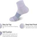 GKX Men's Cotton Moisture Wicking Cushioned Sole Preformance Training Running Athletic Workout Low Cut Socks (9-11)