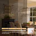 GoBright Dimmable E12 Candelabra LED Light Bulbs 40W Equivalent, 2700K Soft Warm White Chandelier Light Bulbs, 4W 460 LM Flame Tip Candle Light Bulbs, 12-Pack