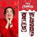 2 x Christmas Halloween Watch Band Compatible with Apple Watch Band 38mm 40mm 41mm 42mm 44mm 45mm 46mm 49mm, Christmas Holiday Replacement Strap Band for iWatch Series Ultra SE 10 9 8 7 6 5 4 3 (Red Plaid&Elk)