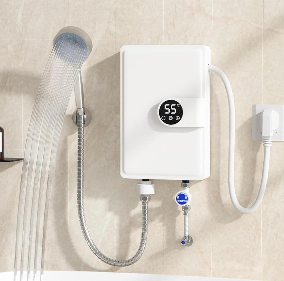 Tankless Electric Water Heater Fast Heating 86-131 Thermostat Function Shower Kitchen Instant Heating Water Heater