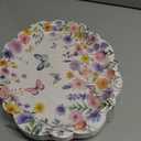 Treasure Cove Wildflower Oval Paper Plates Large Spring Oval Plate Disposable Floral Party Platter Flower Tableware Decorations for Birthday Wedding Tea Party Supplies 10" x 12" 24Pcs