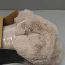 Ultra Soft Cozy Faux Fur Throw Blanket, Fuzzy Plush Thick Bubble Blanket, Oversize Luxury Fluffy Blanket for Couch, Sofa, Bedroom, and Living Room, 50x60 Inches, Light Brown