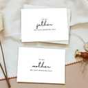 8 x Set of 2 To My Father/Mother On Our Wedding Day Card, Father/Mother Of The Bride/Groom Gifts.