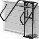 Premium Hydraulic Hot Tub Cover Lift, Upgrade Adjustable U-Arms Spa Cover Lifter for Hot Tub Spas, Black