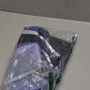 Nkzply No Hook Shower Curtain and Liner Set Blue Striped Shower Curtain with Snap in Liner Fabric Modern Black Grey Bathroom Set See Through Top Window Washable 71x74 Inch