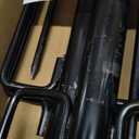 Zoegi 4 Pack 10Ft String Light Poles,Light Poles for Outside Lights with Fork,Outdoor Brackets Hanging Lights,Metal Stand for Deck Patio,Backyard,Wedding,Deck,Party