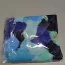 Hicarer 36 Pom Pom Keychains Easter Egg Stuffers Faux Rabbit Fur Pompoms Keyring Pompom Keychain, 2.4 Inch (Blue)