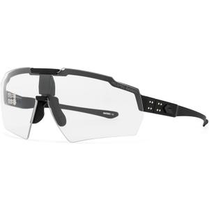 Gatorz Blastshield ANSI Z87+/MILSPEC Ballistic Sunglass - Made in the USA (Black With Black Logo - Ansi Z87.1 Milspec Ballistic Photochromic)