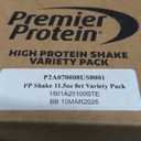Premier Protein Shake, 8 Flavor Variety Pack, 30g Protein, No Added Sugar, 24 Vitamins & Minerals to Support Immune Health, 11 fl oz, 8 Pack, Best By: 10/05/2026
