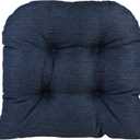 Klear Vu Gripper Overstuffed Universal Non-Slip Dining Chair Cushions for Kitchen Decor or Office Use, U-Shaped Skid-Proof Seat Pad, 15x15 Inches, 2 Count (Pack of 1), Solid Indigo Blue