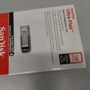 SANDISK 128GB Ultra Flair USB 3.0 Flash Drive, SDCZ73-128G-G46, Black