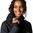 Columbia Womens Heavenly Long Hooded Puffer Jacket, Black, Large