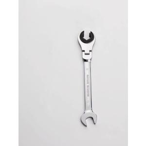 FLZOSPER 15mm Metric Flex-Head Gear Wrench, Ratcheting Fix Combination Spanner