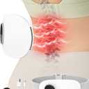 Heating Pad for Back Pain Relief-Lower Back Massager with Heat,Abdominal Belly Massagers with 6 Massage&16 Levels,3 Heated,Cordless Portable Travel Waist Wrap Belt,Mothers Day Gifts for Him Her (White)