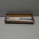 AmazerBath Nickel Spring Tension Shower Curtain Rod 31-75 Inches, 1 Inch Diameter Heavy Duty Tension Rod Rust Proof Bathroom Curtain Rod, Adjustable No Drill Easy Segmented Installation