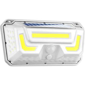 Solar Lights Outdoor PIR Motion Sensor White LED Waterproof Super Bright Wall Lamp for Garden Street Light