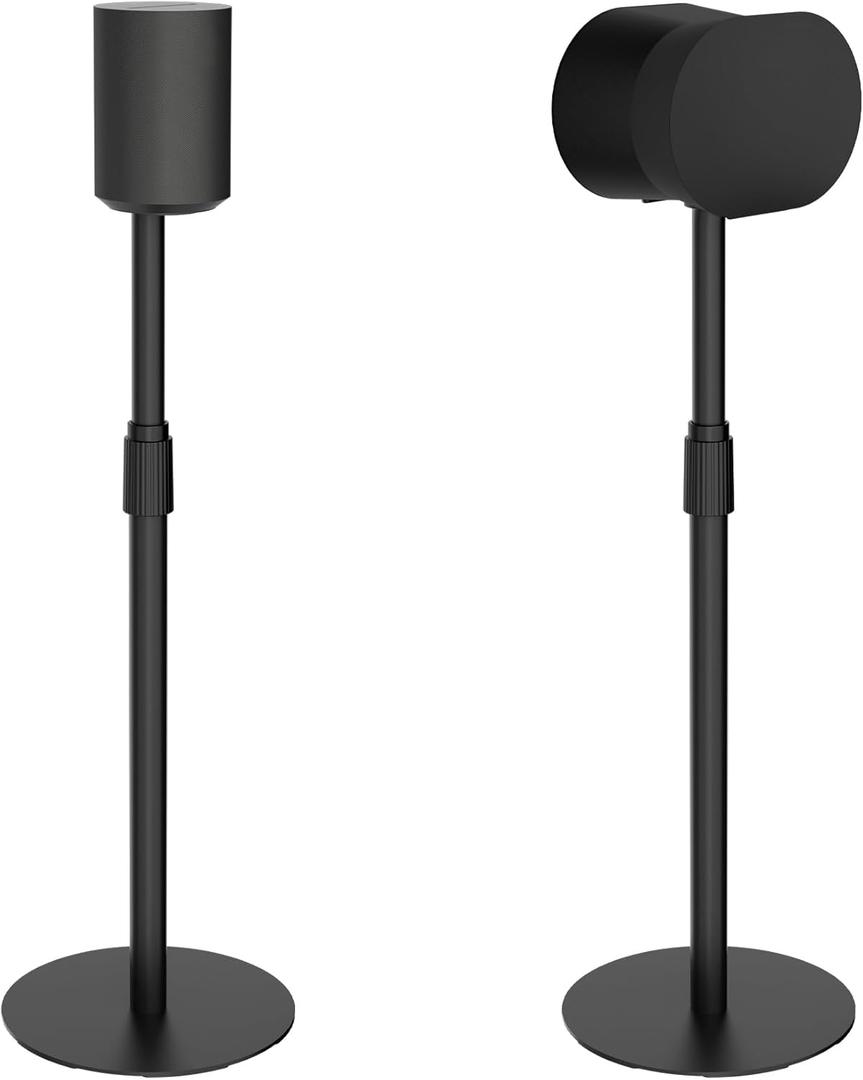 Adjustable Height Speaker Stands Compatible with SONOS Era 300 and Era 100, Height Adjustable up to 42.6'', Floor Stands with Cable Management, Speaker Mount, Black, 2 Pack (Pair) Adjustable Height Speaker Stands Compatible with SONOS Era 300 and Era 100, Height Adjustable up to 42.6'', Floor Stands with Cable Management, Speaker Mount, Black, 2 Pack (Pair)