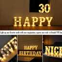 Led Light Up Numbers, 30th Birthday Decorations, Marquee Numbers Lights, Battery Powered Light Up Sign for 30 Decor Party (White)
