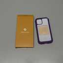 Miracase Glass Series for iPhone 12/12 Pro Case 6.1 inch, Upgraded Full-Body Rugged Phone Bumper Case Cover with Built-in 9H Tempered Glass Screen Protector and Camera Protector, Purple